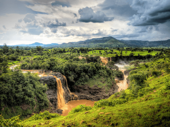 Le cascate del Nilo Azzurro